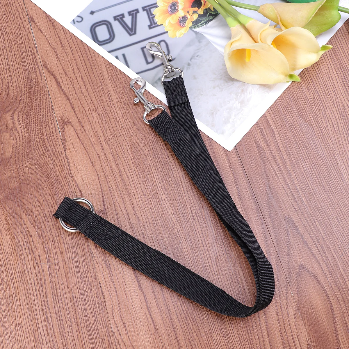 

Dual Double Dog Leash Coupler 1 Inch Heavy Duty Adjustable Splitter for Walking Small Medium Large Pets Black