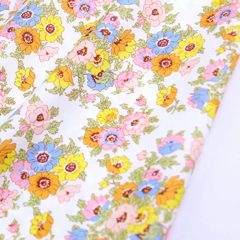 Madelines Posy tana lawn cotton poplin flowers print liberty London fabric tana lawn custom digital print fabric for DIY sewing