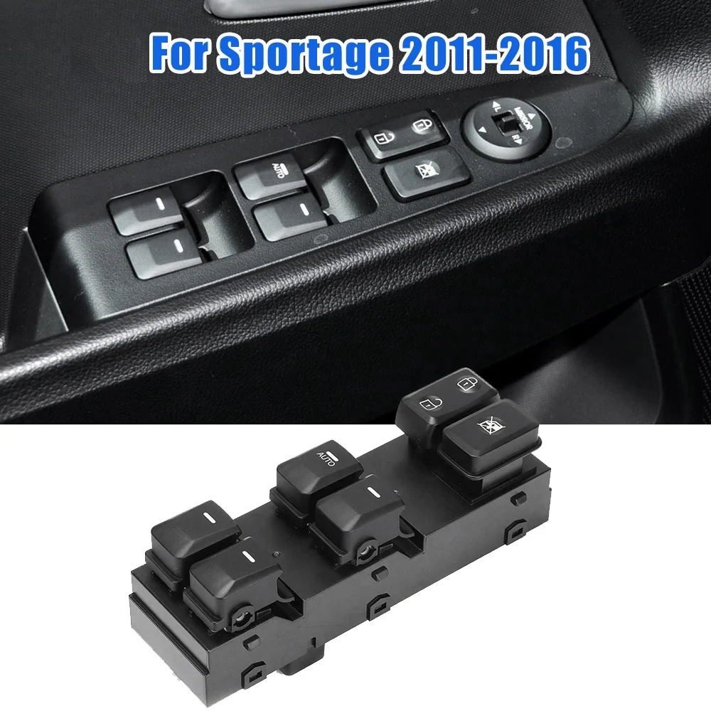 For KIA Sportage R 2011-2016 Power Master Window Lift Control Switch Front Left LH Driver Side 93570-3W400