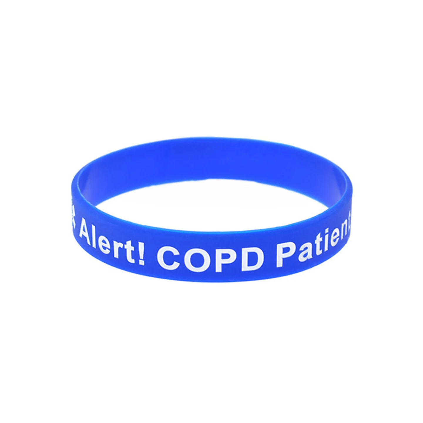 1 PC Alert COPD Patienten-Silikonarmband, Sportarmband, medizinisches Gummiarmband – Detail 2