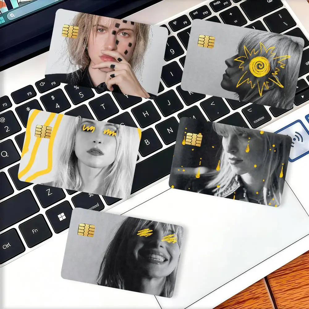 American singer H-Hayley W-Williams Credit Card Decorative Card Stickers Suitable For Bank Cards Metro Transit Anti-scratch Gift