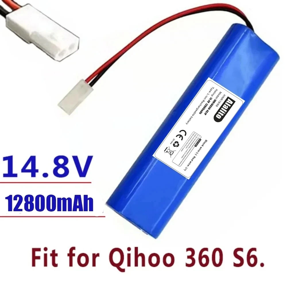 Bateria Usada para Qihoo 360 S6 Robô Aspirador de Pó, 100% Novos Componentes Originais, 14.4V, 12800mAh