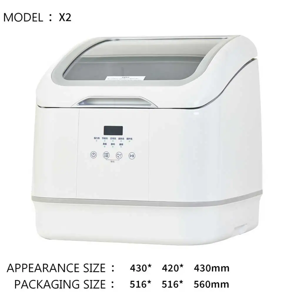 Кухонная посудомоечная машина, высокотемпературная стирка, сушка, машина, полностью автоматическая маленькая посудомоечная машина, столешница Lave Vaisselle Mini