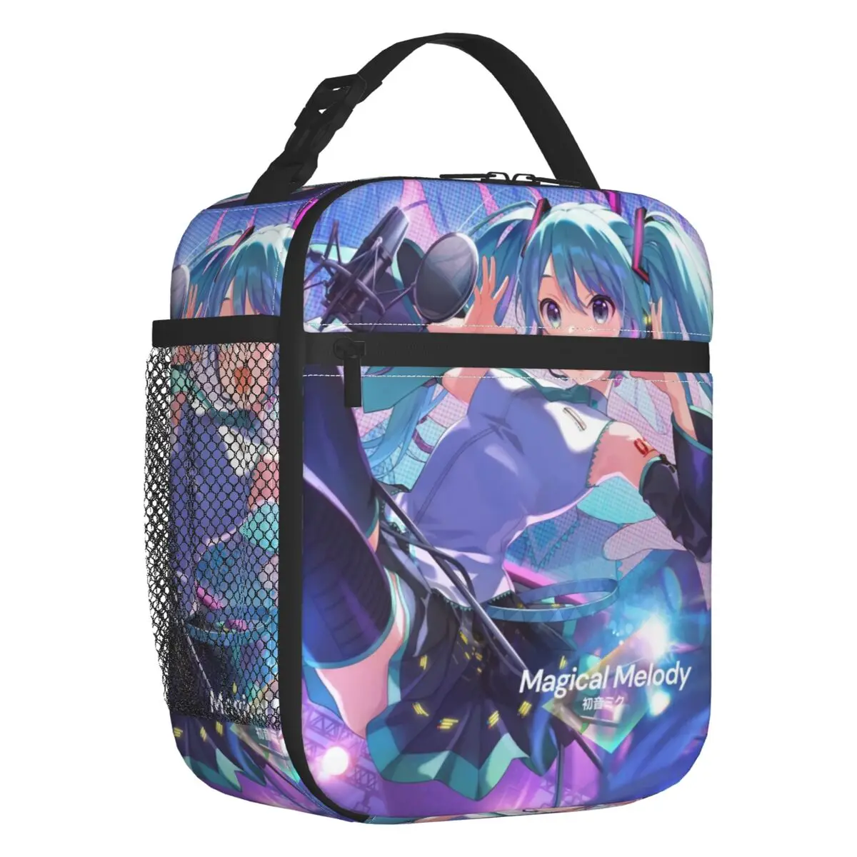 

Custom Hatsunes Miku Vocaloid Rock Resuable Lunch Box Women Men Leakproof Thermal Cooler Food Insulated Lunch Bag Office Work