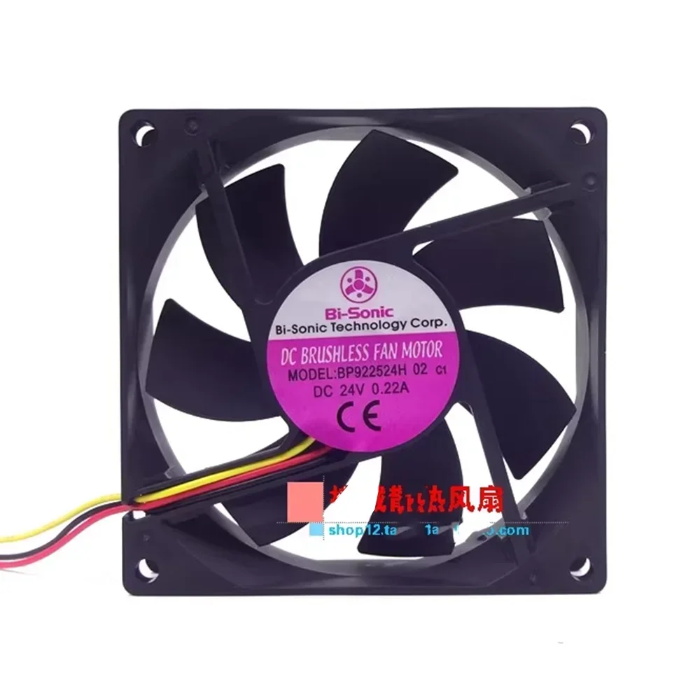 

+New 9cm for Bi-Sonic BP922524H DC 24V 0.18A 3000RPM 9225 92x92x25mm Inverter Chassis Cooling Fan2-pack