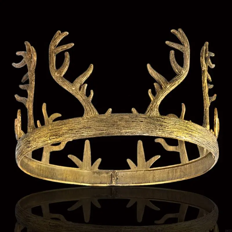 

2025 New Elegant Deer Antler Crowned Hair Ornament Unisex Headwear For Cosplay Costume Parties Weddings Festival Event