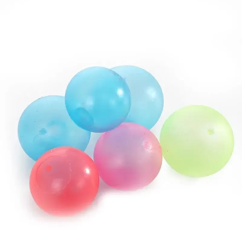 1-40PCSDecompression Glow-in-the-dark Bouncy Ball Sticky Wall Ball Stress Relief Vent Glow-in-the-dark Ball Suck Wall Toy Ball