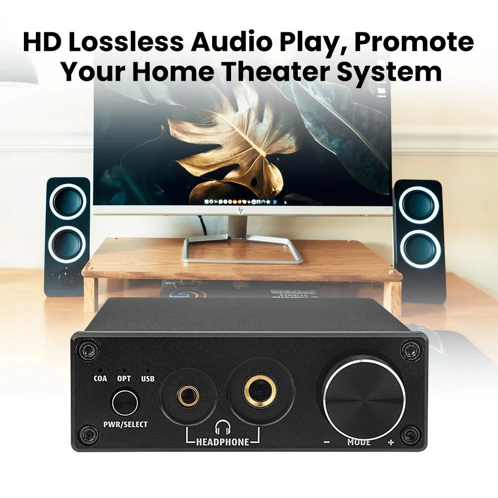 DAC-A5 PRO TPA6120 Mini HIFI USB DAC Decoder Audio Headphone Amplifier 24BIT 192KHz OPA2134 ESS9018Q2M AMP