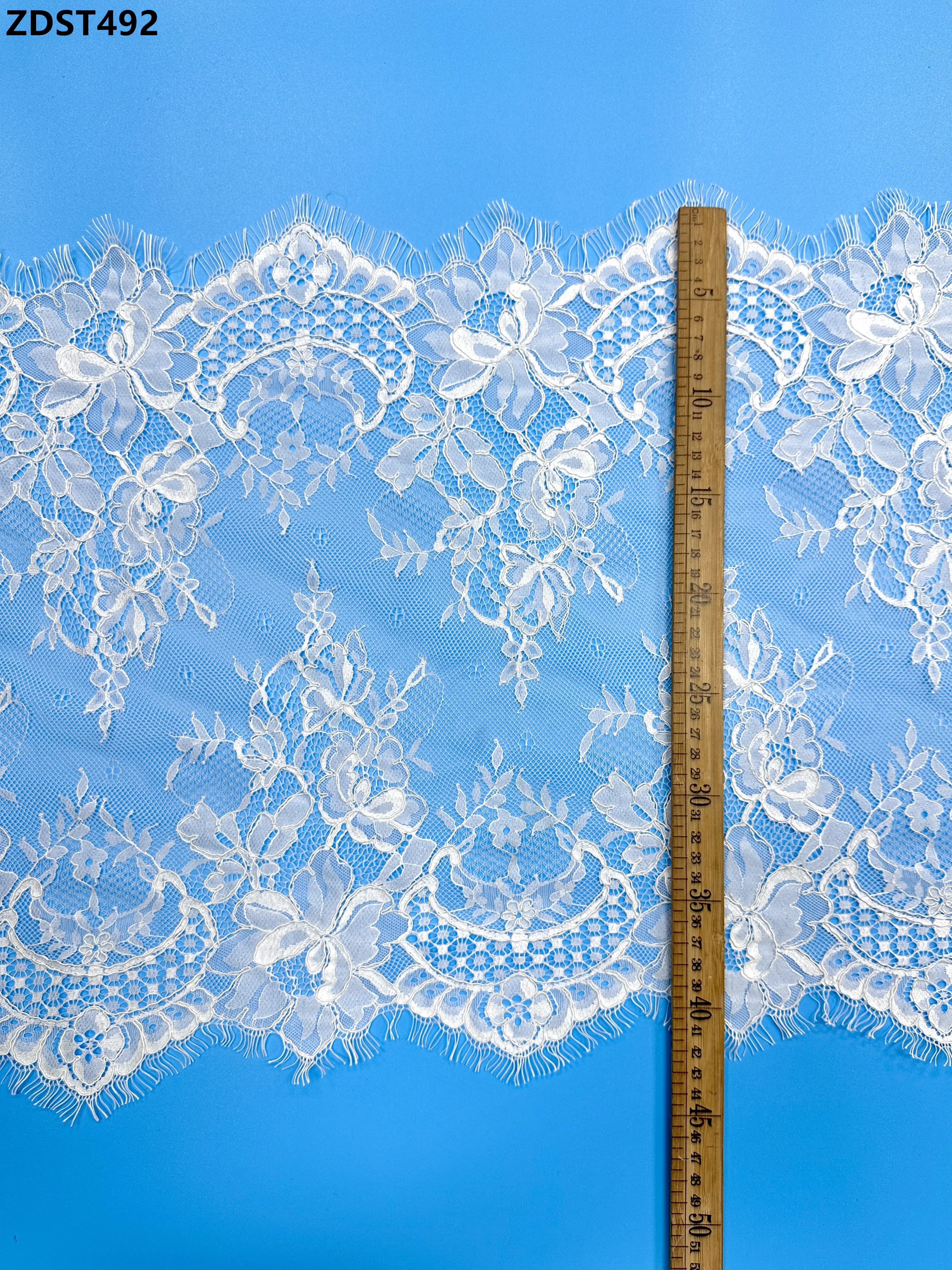 

Romantic Bridal Lace Trim Couture-Grade Sparkly Beaded Sheer Mesh with Floral Patterns for Wedding Dress