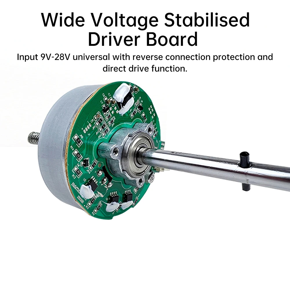 DC9-28V Bürstenloser Motor 28W 1450 U/min Schwenkkopf-Lüftermotor Geräuscharm Doppellager Tischventilator Wandmontierter Lüftermotor – Detail 24