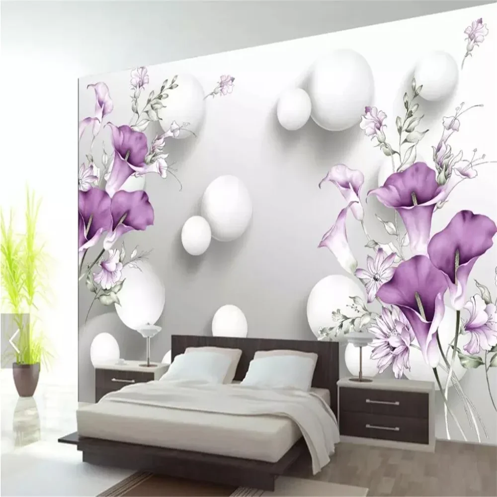 custom large mural bedroom wallpaper living room TV backdrop mural 3D wall paper papel de parede wall papers home decor stickers