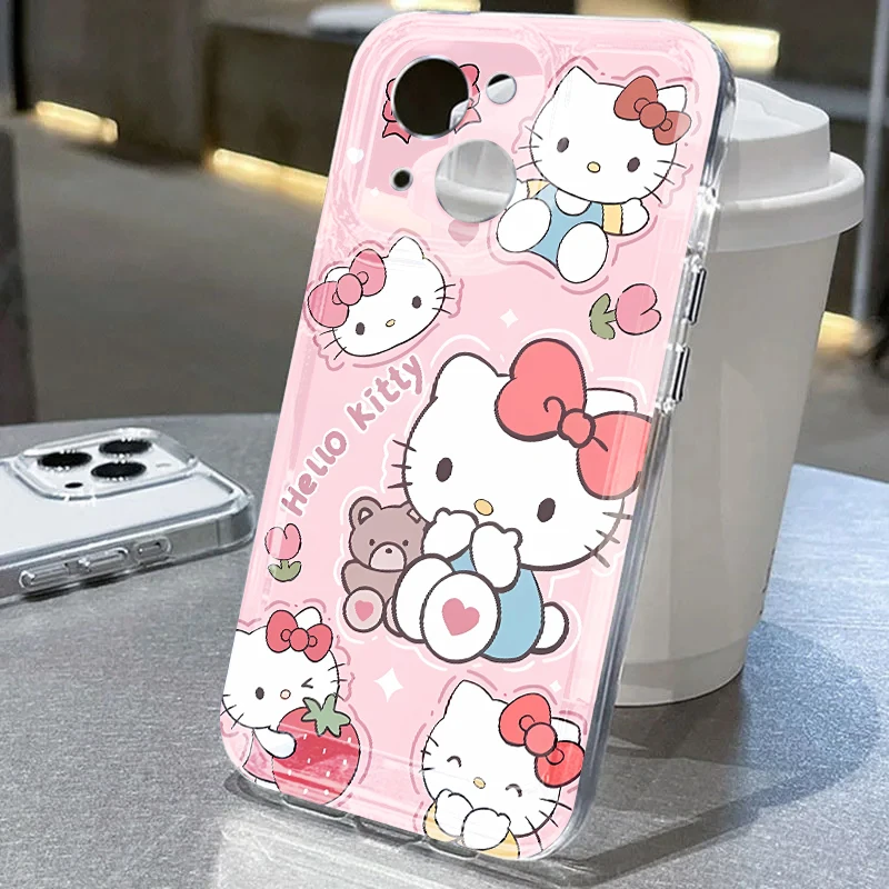 Clear Soft Phone Case for Honor X8b X9a X7b 90 Lite X9b Y9 Prime 2019 Sanrio Cinnamoroll Hello Kitty