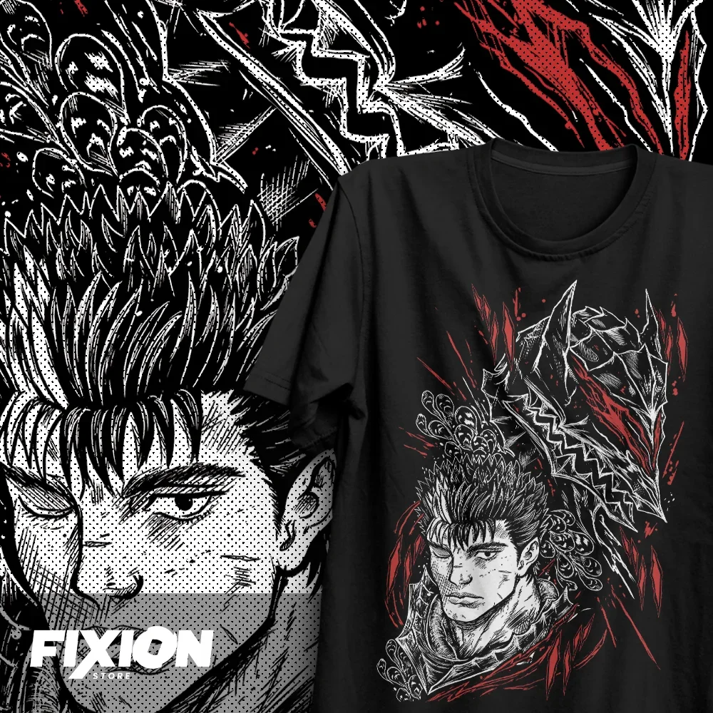 Manga T-shirt Berserk – Guts y la Armadura #GC [N] Anime Tee