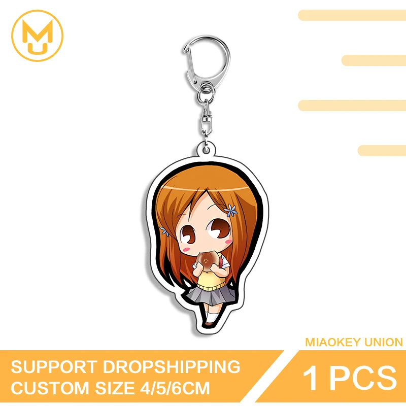 Orihime Inoue Kawaii Acryl-Schlüsselanhänger, heiß begehrt, ausgefallene, fantastische Schatz-Schlüsselanhänger-Dekoration, geeignet für Animelover und Gamelover.