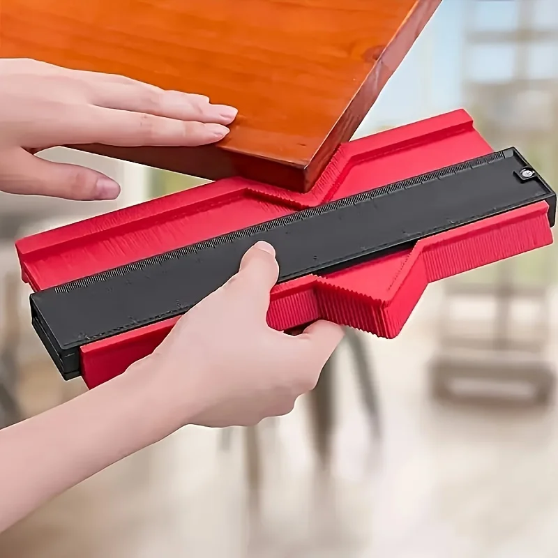 Contour Gauge Measuring Ruler - Multifunctional Plastic Profile Tool for Geometry, Woodworking & Irregular Shape Duplicator