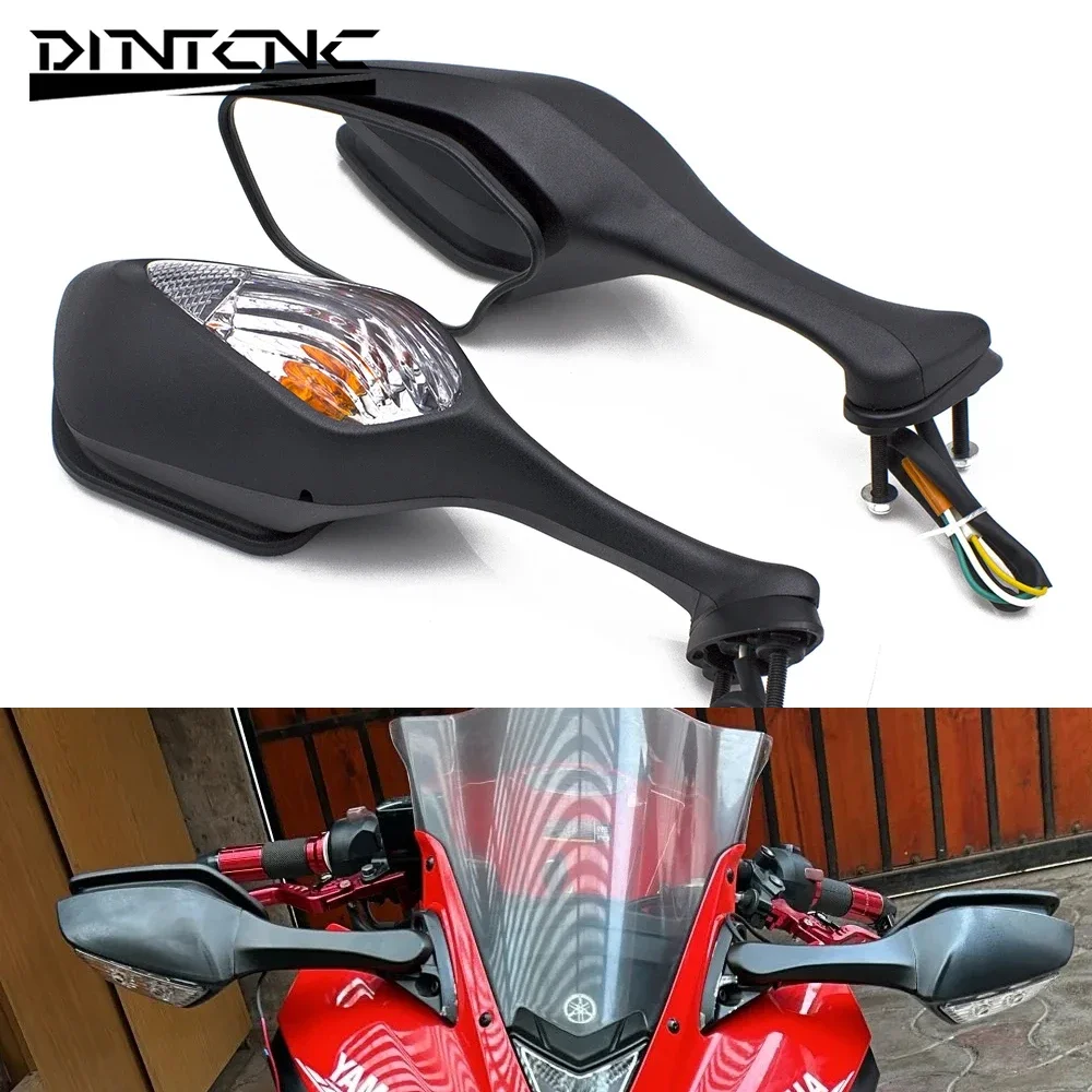 Motorcycle Accessories Universal for 4.5cm Mounting Hole Distance for CBR1000RR Motorcycle LED Turn Signal Rearview Mirror