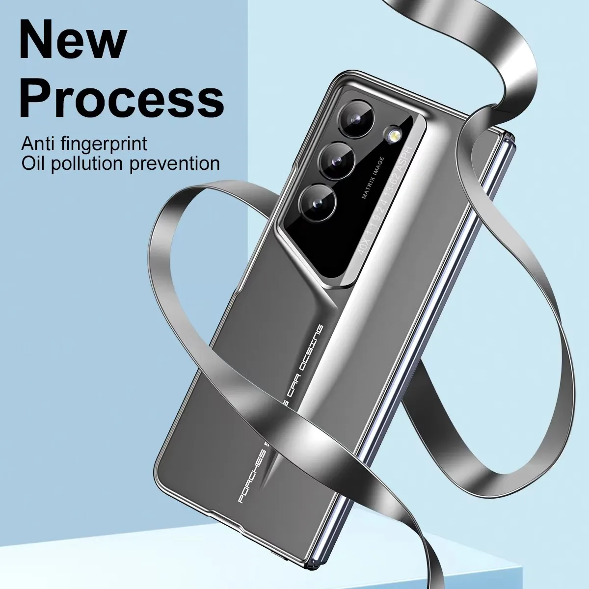 

Luxury Hard PC Shockproof Cover For Samsung Galaxy Z Fold 6 5 4 5G With Screen Glass Film Fold5 Anti-drop Fold6 Protection Case