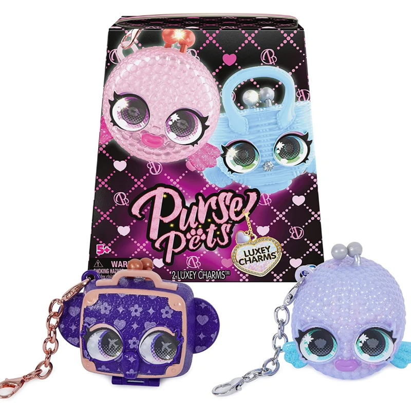 Original Purse Pets Luxey Charms Wallet Pet Children's Small Pendant with Mirror Toys Hobbies Holiday Gifts