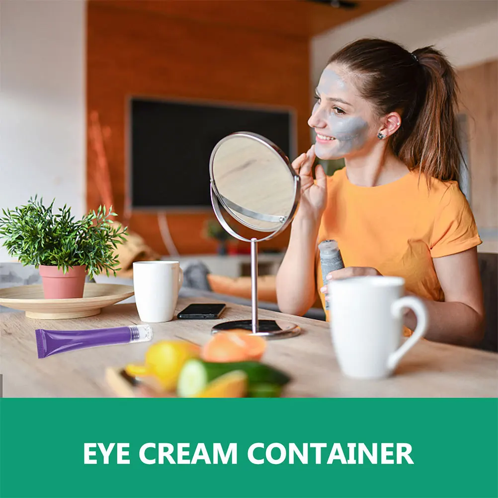 หลอดลูกกลิ้งเปล่าสำหรับครีมบำรุงรอบดวงตา 4 ชิ้น ขนาด 20 กรัม หลอดบีบแบบเติมได้ สำหรับพกพา ใช้เป็นขวดใส่โลชั่นหรือขวดน้ำมันแบบลูกกลิ้ง DIY