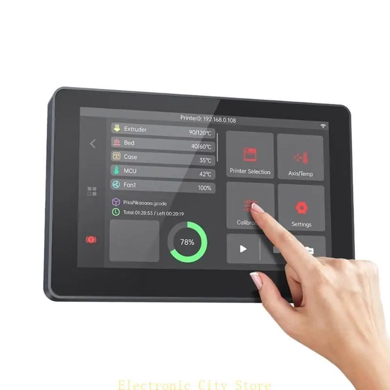 

Беспроводное управление сенсорным экраном Экран Klipper для 3D Printer Accessoies Hu8d