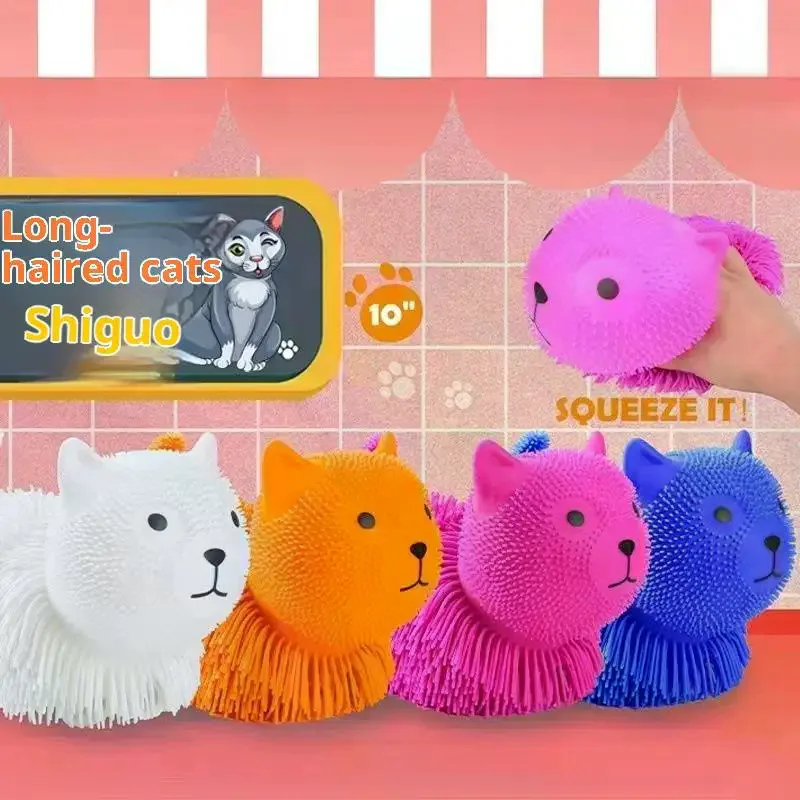 Anxiety Aid Sensory Cute Dog Stress Relief PVC Rabbit Decompression Children's Prank Toy Large Size Funny