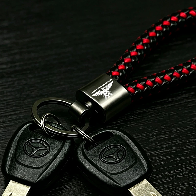 For Moto Morini XCape 650 650X X Cape 650 X High-Grade Braided rope aluminum motorcycle and car keychains metal keychains