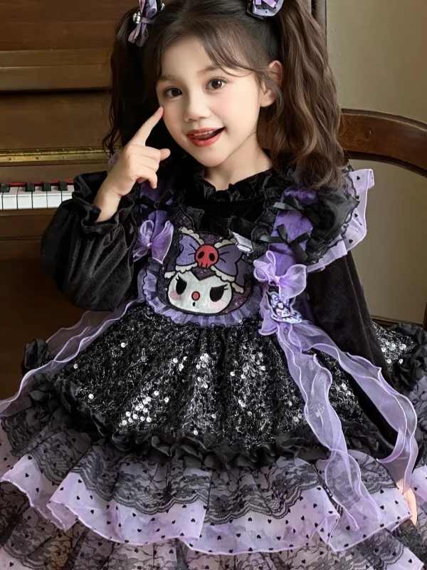 

Утепленная флисовая юбка для девочек, детская юбка на день рождения, с длинными рукавами, прямого кроя, осенне-зимняя, модная