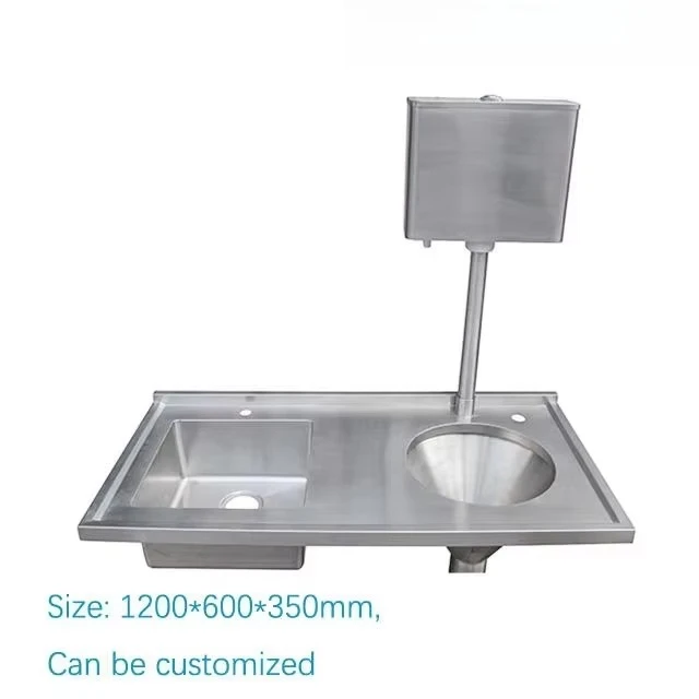 Hospital Slop Hopper Wash Sink in 304 Stainless Steel