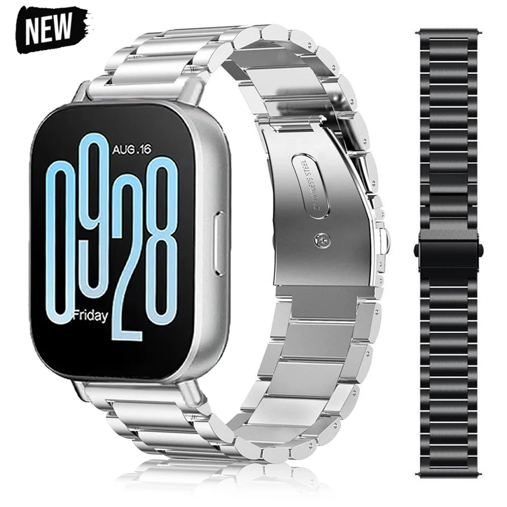 سوار فولاذي غير قابل للصدأ لساعة Redmi 5 Active/Lite Correa حزام عمل معدني لـ Redmi Watch3 Active/Lite ملحقات الساعة الذكية