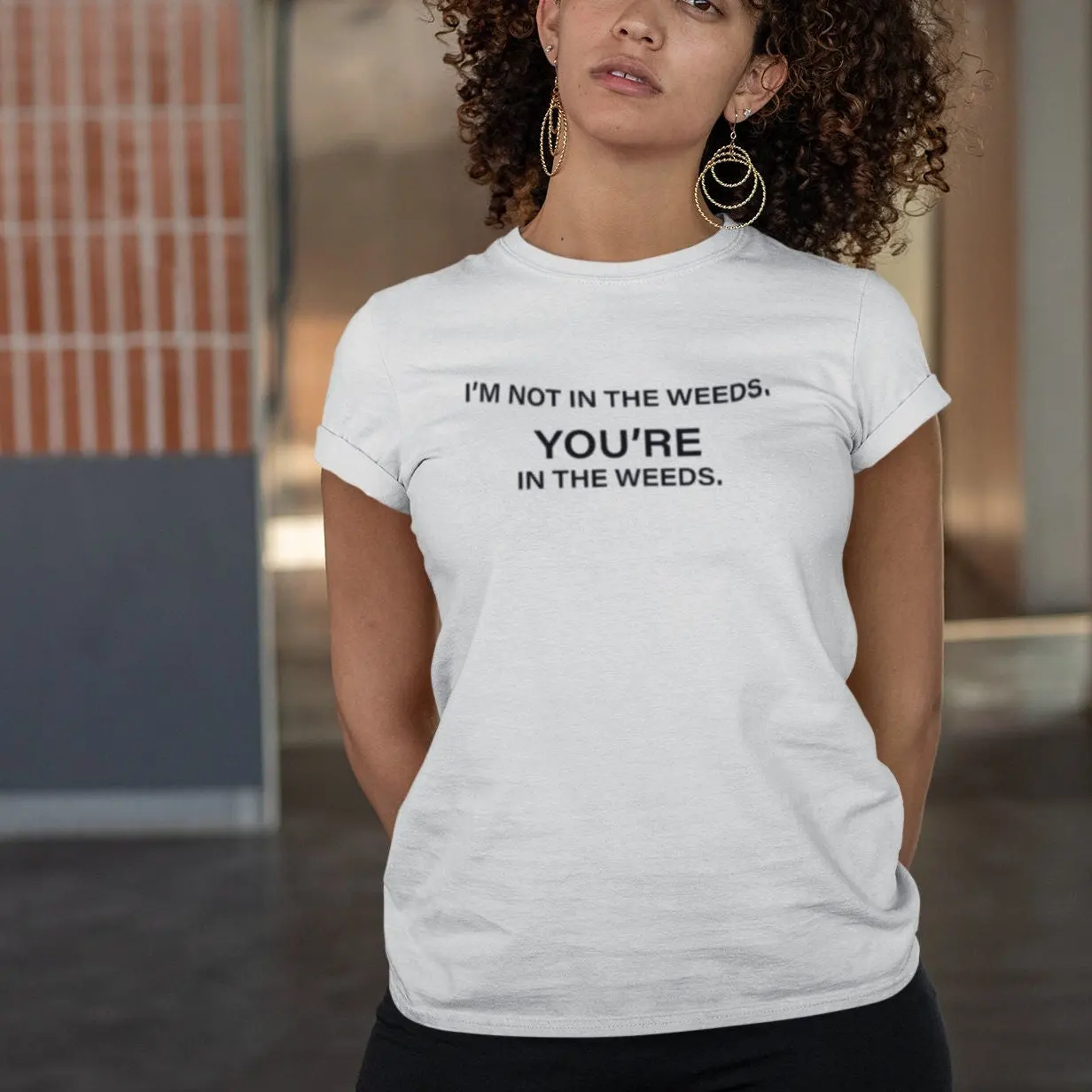 Casual T-shirt in The Grass | Waiter T-shirt | Catering Industry | Bar Attendant Gifts | Waiter Gifts | Waiter Jokes
