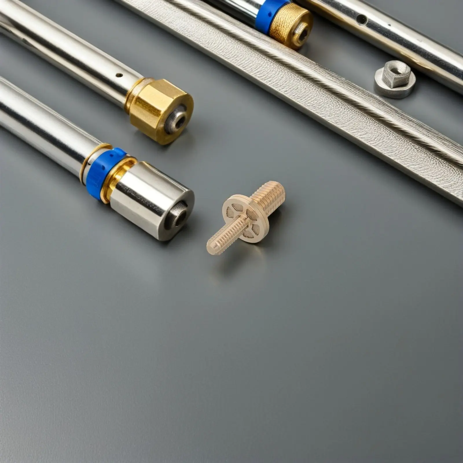 

2Pcs Billiard Pool Cue Joint Screws Brass Anti-Loosening Design Smooth Connection Pool Cue Hardware for Room