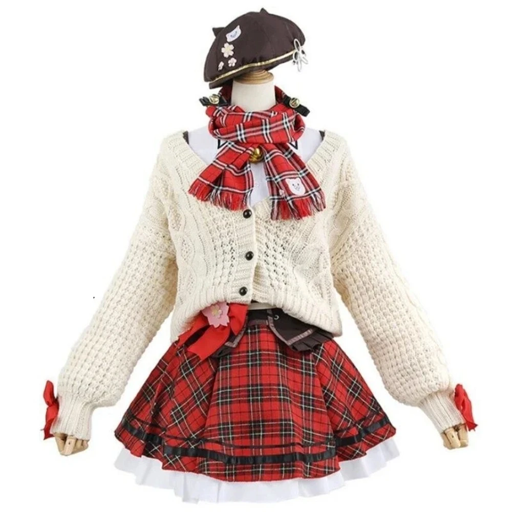 XIN LAI SEN Unisex Anime Cos Sakura Miko Cosplay Kostüm Uniform Benutzerdefinierte Größe