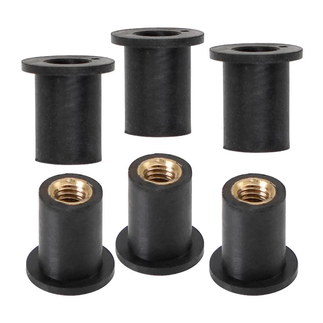 10pcs Motorcycle M5 5mm Metric Rubber Well Nuts Windscreen Windshield Fairing Cowl Wellnuts fit for Scooter Motorbike Superbike view 3