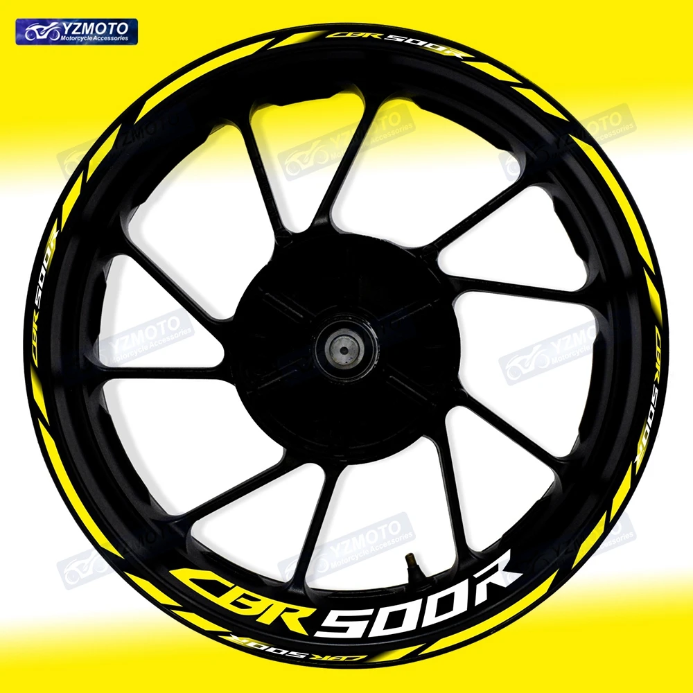 

For Honda CBR500R CBR 500R Motorcycle 17 Inch Front And Rear Wheel Sticker Hub Decal Decorative Modified Reflective Rim Stickers