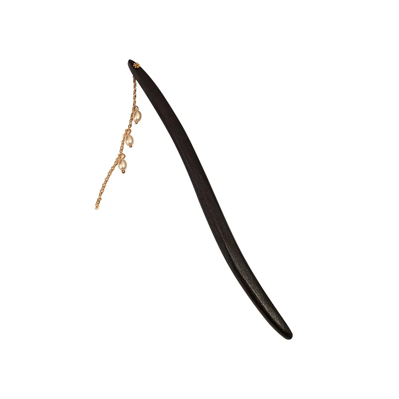 Retro Hair Clips Pins Women Wood Hair Sticks Natural Chopstick Shaped Hairpin Classic Ethnic Girl Hair Accessories Jewelry