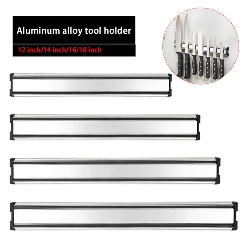 A84X-Multipurpose Magnetic Knife Rack For Wall, 12/14/16/18