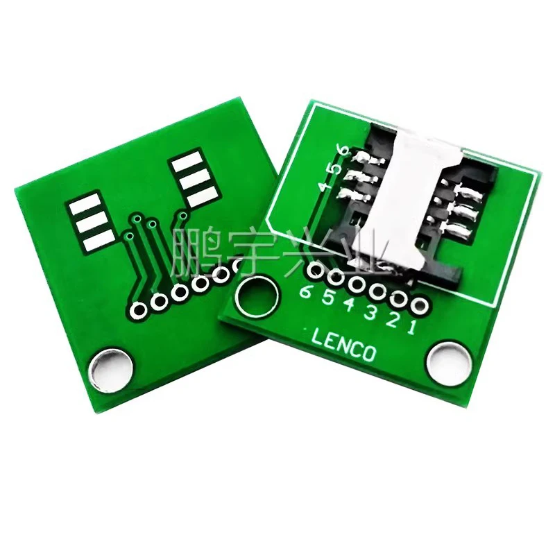 5pcs Sim Card Holder 6p Adapter Board double-sided Test Board