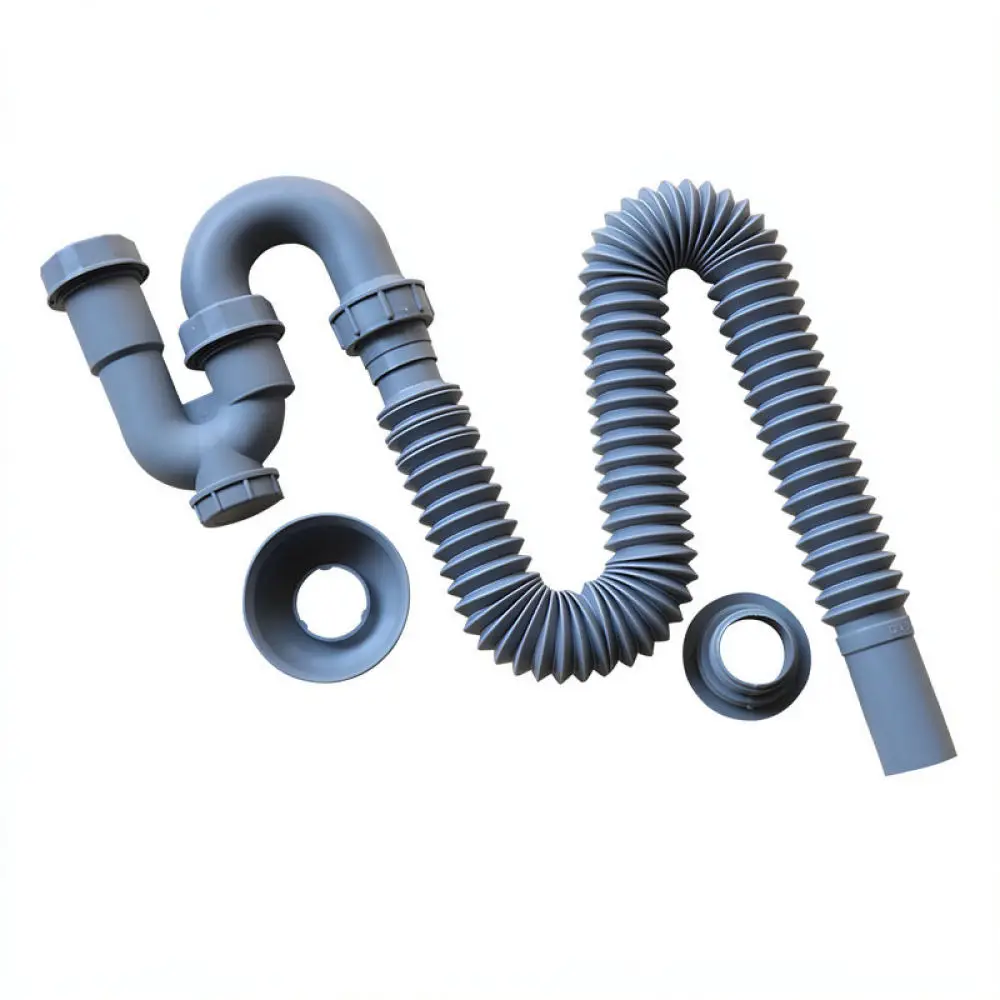 Expandable Basin Drain Hose Anti Odor Sink Sewer Pipe Flexible PP Plastic Bathroom Plumbing Water Connector Tool