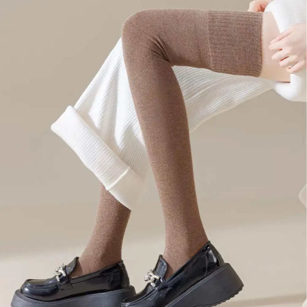 Women Over Knee Thigh High Socks Academic Style Solid Corlor Long Socks Over The Knee Stockings For Ladies Girls Leg Warmers New