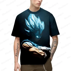 T-shirt Vegeta Goku pour homme, Streetwear imprimé 3D, Style Harajuku, Vêtements de sport drôles, Anime japonais, High Street, Y2K, Été