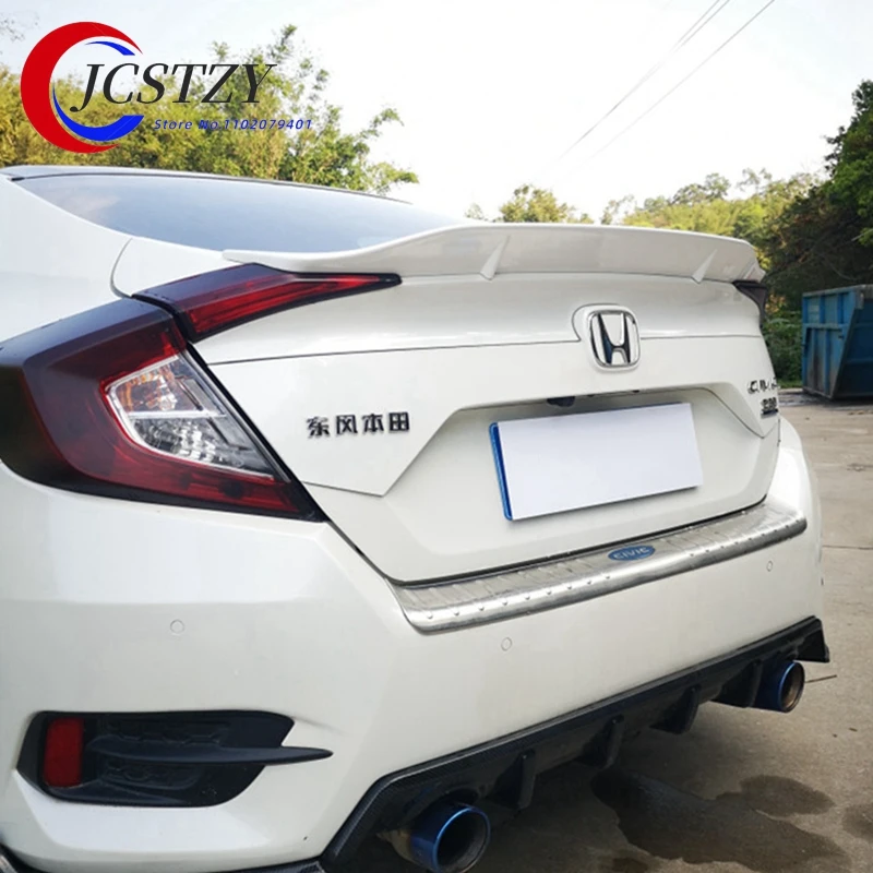 for Honda Civic 4 Door 2016 2017 2018 JDM style ABS High Quality Auto Part Rear Trunk Spoiler