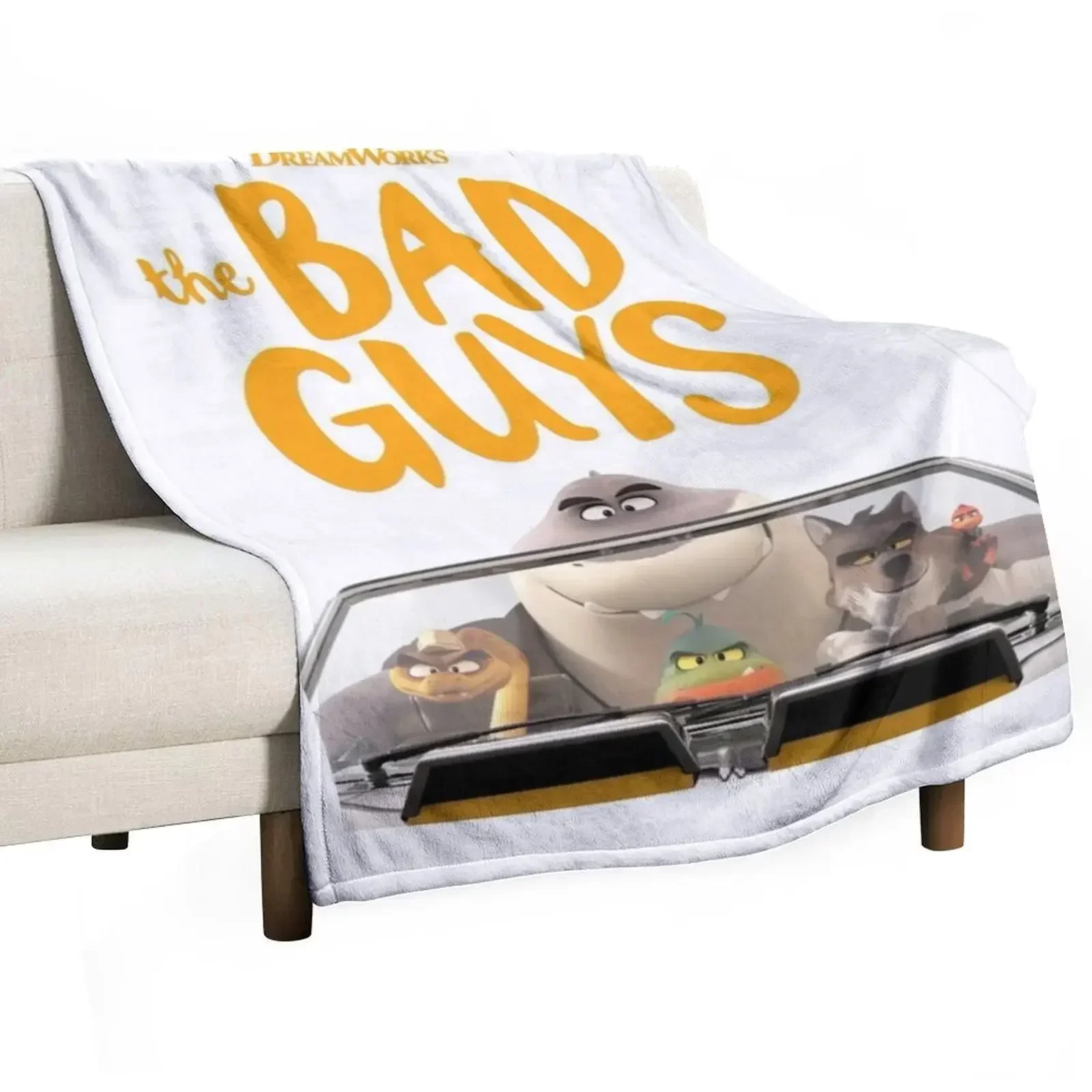 The Bad Guys 2022 Film , The Bad Guys Movie 2022, Mr Piranha Poster Throw Blanket cosplay anime Nap Comforter Thin Blankets