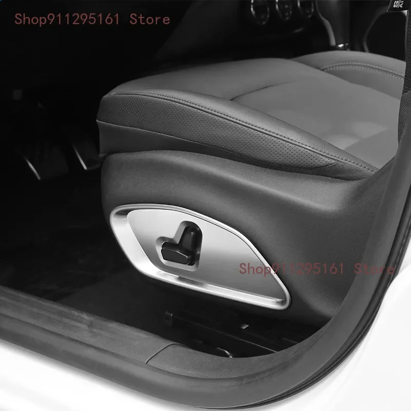 ABS Car Interior Door Seat Adjust Switch Button Decoration Cover Stickers Accessories for Jeep Renegade 2015 Up