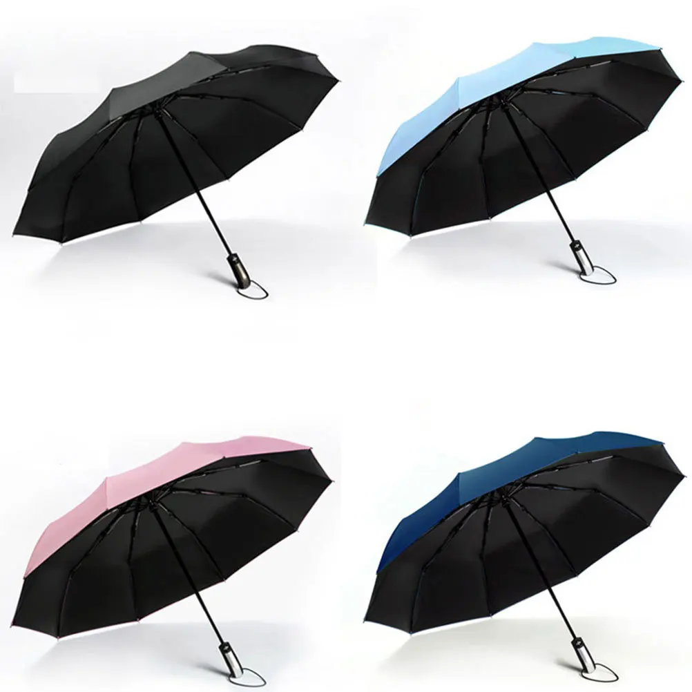 

Fully Automatic Folding Uv Protection Oversized Ten Bone Sunproof Lightweight For Men Women Sky-Blue