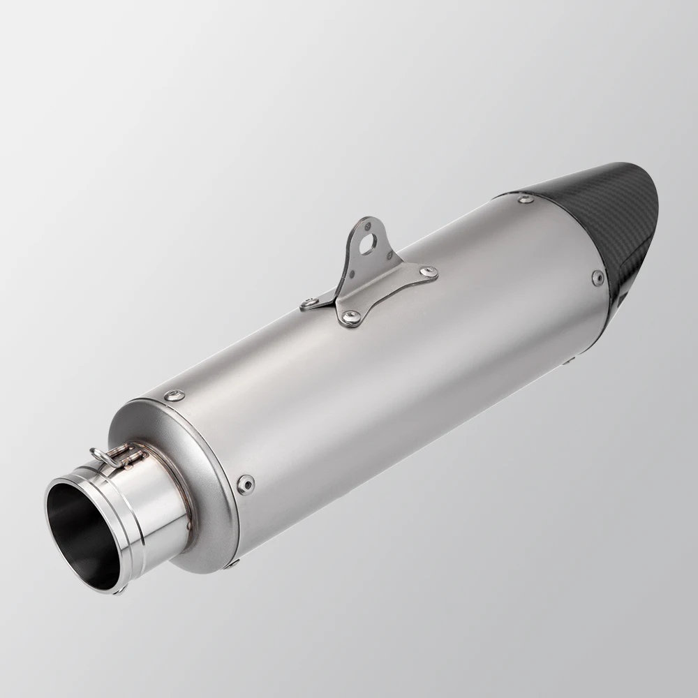 

High quality,universal stainless steel silencer, carbon fiber exhaust pipe silencer for motorcycle, 51MM
