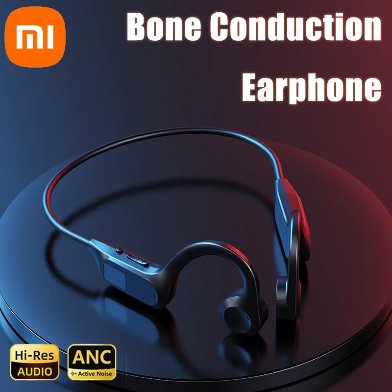 Xiaomi Real Bone Conduction Wireless Earphone Sport Headphone Bluetooth-Compatible Headset Hands-free with Mic for Running