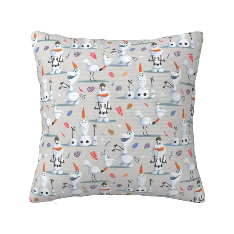 Custom Frozen Olaf Cushion Cover Soft Cute Throw Pillow Case