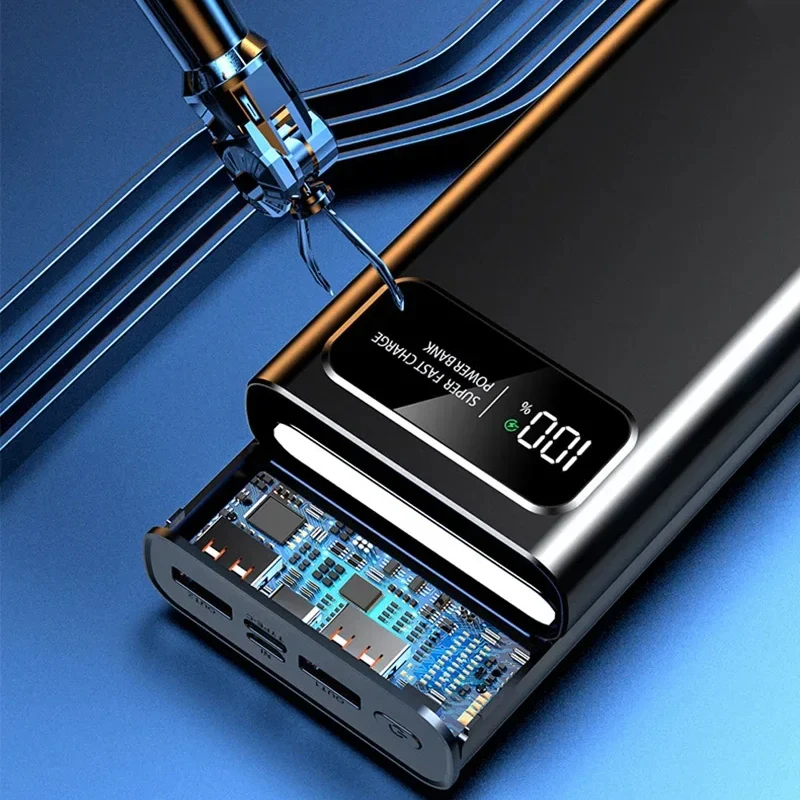 2025 New 200000mAh Power Bank Ultra Large Capacity 120W Super Fast Charging Portable External Battery With LED Digital Display image 5