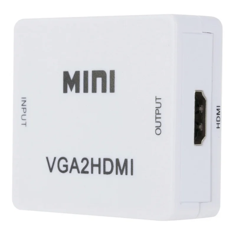 VGA to HDMI-compatible Converter Box 1080P Mini VGA Video Audio Adapter For PC Laptop HDTV Projector VGA2HDMI Adapter