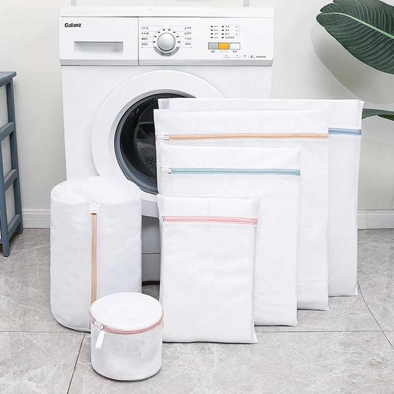 Huishoudelijke Mesh Waszak Rits Wassen Laundri Netto Beha Sokken Ondergoed Sorteren Wassen Tassen Opvouwbare Wasmachine Kleding Organizer